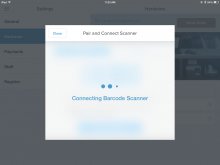 Establish scanner connection fixed