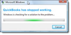 QuickBooks has stopped working error