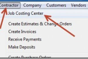 QuickBooks cost centers