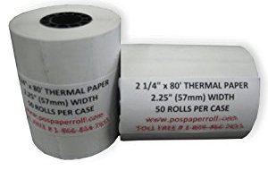 Verifone VX570 paper roll size